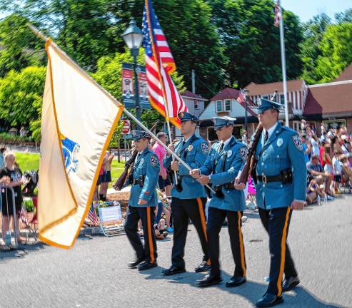 Sparta. Fourth of July events Sparta police officers in the Fourth of July parade in Sparta.
