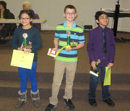 The winners included third place Kimberly Lam, second place Gregory Marino and first place Almer Capalla-Santos.