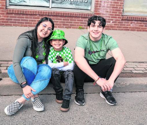 From left are Stephanie Selvador, Julian Mitchel and Diego Mariano.