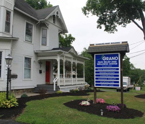 Grano Pain Relief moves to new location The new location of Grano Pain Relief and Wellness Center at 31- Rte 23 N in Hamburg.