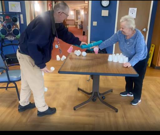 Homes away from home Playing games at Belle Reve.