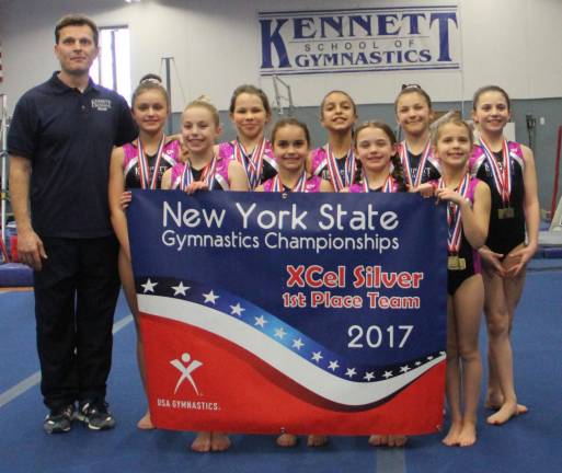Vernon gymnastics coach leads team to N.Y. championship