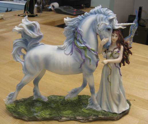 Inspirational shop opens in Vernon This eye appealing statuette is one of many at the shop.