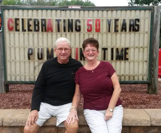 Former Vernon Township Board of Ed. member Edward DeYoung and wife Jill celebrate their 50th anniversary.
