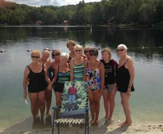 Ten &quot;Ladies of the Lake&quot; following the end of summer tradition initiated by the late Roger Ackerman six years ago, splashed into the cold clear waters of Lake Wallkill thus officially ending the summer of 2014.