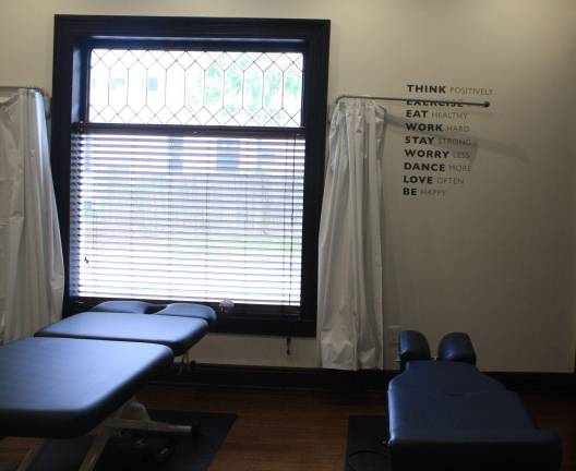 Grano Pain Relief moves to new location Newly decorated rooms for chiropractic care.