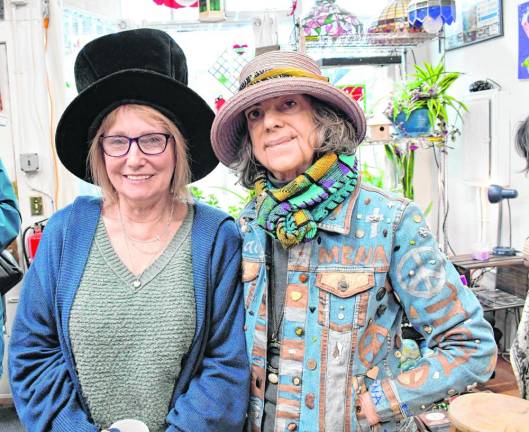 Art inspired by ‘Alice’ Mary Caton of Wantage and Mena Messina of Warwick, N.Y.