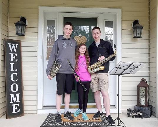 Sparta music students give front porch concerts