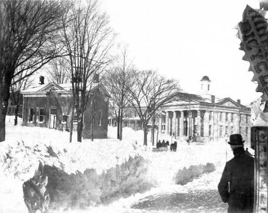 Sussex County winters Newton Green after a blizzard in February 1899. (Photo courtesy of Sussex County Historical Society)