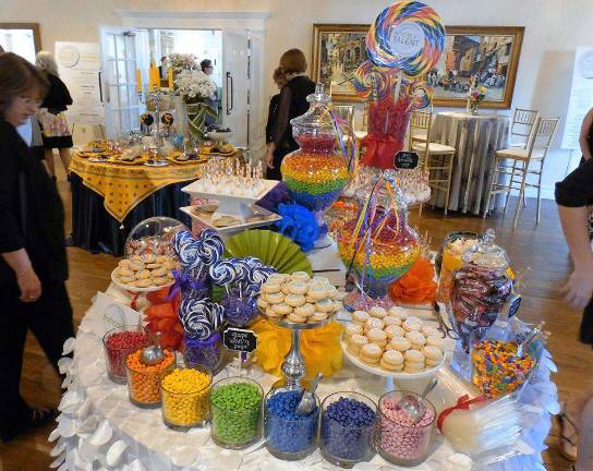 Table arrangements greeted guests at A Taste of Talent