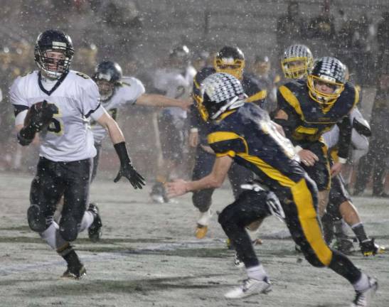 Vernon loses to Ramsey to end season Ramsey ball carrier Matthew Butler on the move.