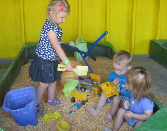 It was good &quot;corny fun&quot; for youngsters playing in the Corn Box Play Barn.