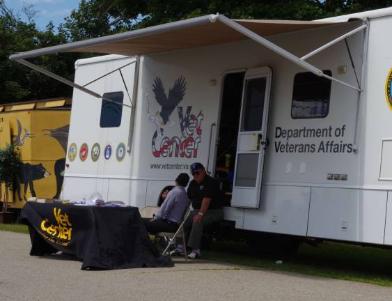 A Veterans Administration benefits mobile center and staff was on hand to explain all the benefits veterans can qualify for, along with a certified counselor to answer questions and offer advice.