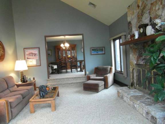 Contemporary colonial sits on parklike setting Contemporary colonial sits on parklike setting