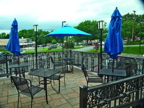 Sparta Diner to mark one year anniversary The outdoor patio of the Sparta Classic Diner.