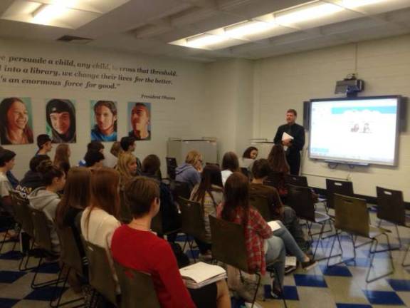 VTHS honors students Skype with Montclair professor VTHS honors students Skype with Montclair professor