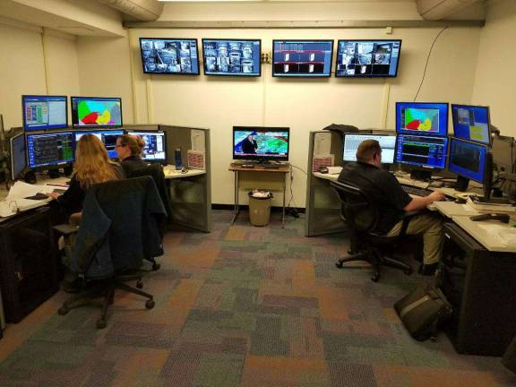 County dispatchers exercise the back-up site