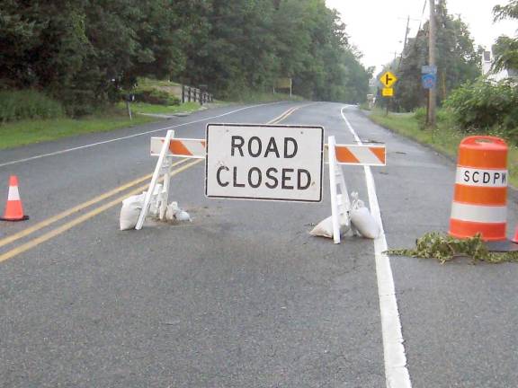 Route 515 in Vernon was closed for days after the storm’s rage due to downed trees and power lines. (Photo by Janet Redyke)