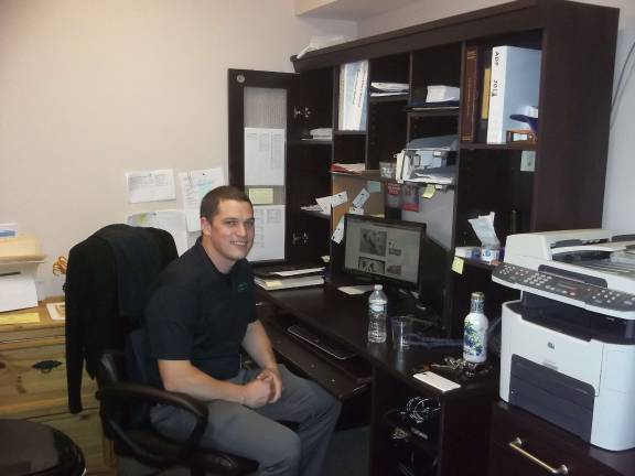 Good, clean work leads to success Chris Grice in his office.