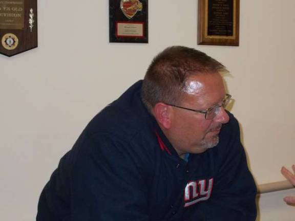 Photos by Vera Olinski Councilman-Elect Robert Holwach listens to a constituent on Wednesday, Nov. 5.