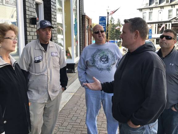 Pictured, Left to Right: Helen Carew, Director of Constituent Services, Office of Senator Oroho and Assemblyman Space; Assemblyman Parker Space; Sussex Borough Councilman Mario Poggi; Richard Klein, Chairman of the Sussex Borough Planning/Zoning Board; Michael Restel, Sussex Borough Administrator.