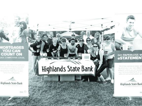 The following Highlands Bank employees participated at Vernon Day with Bank President Steve Ackmann: Sharon Sofia, Jason Rivera, Rick Caggiano, Christina Caska, Catherine Miller, Nancy Kimble, Stephanie Moyle, Mary Alexander, Sandy Sisco, Stacey Yurchak, Kristie Fuhrmann, Julie Boerner and Teri Walker.