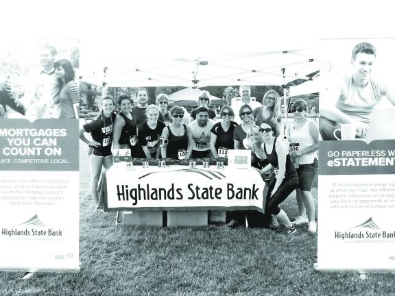 Highlands Bank employees participate in Vernon Day The following Highlands Bank employees participated at Vernon Day with Bank President Steve Ackmann: Sharon Sofia, Jason Rivera, Rick Caggiano, Christina Caska, Catherine Miller, Nancy Kimble, Stephanie Moyle, Mary Alexander, Sandy Sisco, Stacey Yurchak, Kristie Fuhrmann, Julie Boerner and Teri Walker.