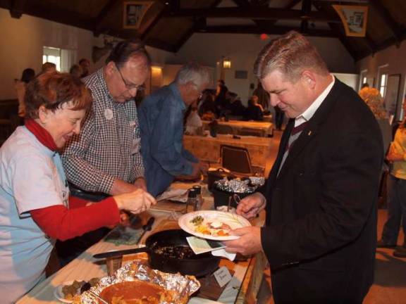 Friends of High Point host hearth cooking day At right New Jersey Senator Steven V. Oroho - 24th Legislative District gets served some hearth cooked food. The Friends of High Point State Park hosted their annual Open Hearth Cooking Day on Saturday, October 26, 2013. The event took place inside the Interpretive Center. Cooking demonstrations featuring a variety of foods were available to visitors to sample.