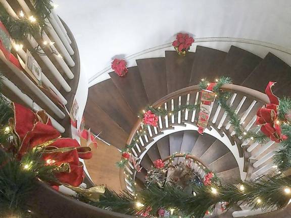 The Manor House spiral staircase