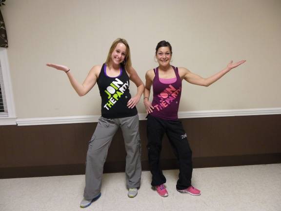Zumba-thon planned at Elks Lodge Zumba instructors Jayme Wolff, left and Palmira Huber will host a Zumba-thon to benefit the Wantage Dog Pound on Nov. 15.