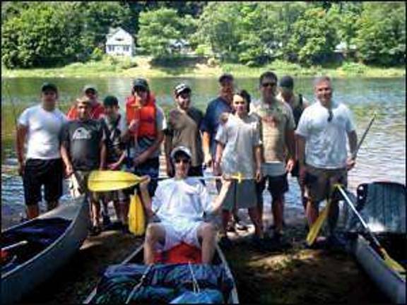 Scouts navigate the upper Delaware River Scouts navigate the upper Delaware River
