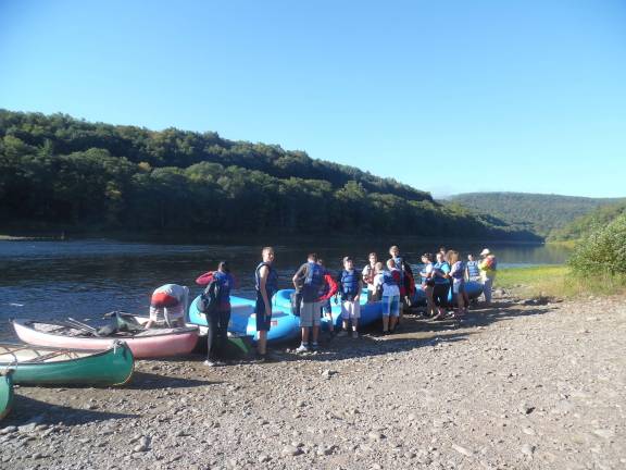 River flow spared by contingency plan A launch party in Pond Eddy (Photo by Anya Tikka)