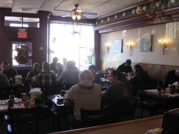 Local businesses celebrated on Saturday Patrons pack the dining room at the Mixing Bowl in Vernon.