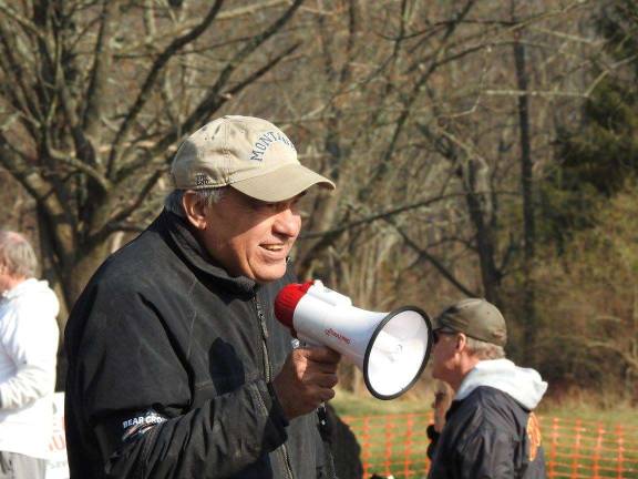 Bill Crain at the October protest.