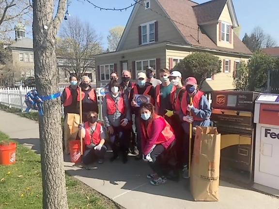 Cleaning up on Harford Street (Photo provided)