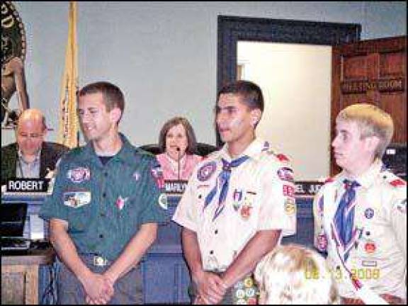 Eagle Scouts honored Eagle Scouts honored