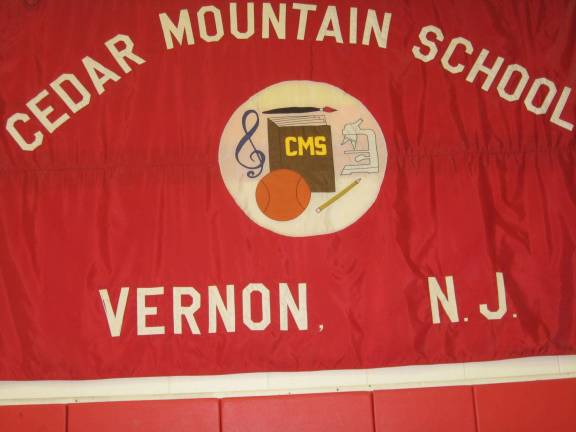 A bright, red banner proclaimed school pride.