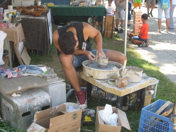 Photos by Janet Redyke The New Jersey State Fair features a variety of activities, including pottery.