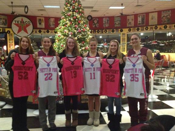 High Point plans pretty in pink game High Point and Newton senior basketball players show off the uniforms they will wear for this year's Pretty in Pink Classic Charity basketball game to be played on January 11th, 2014 at High Point Regional High School.