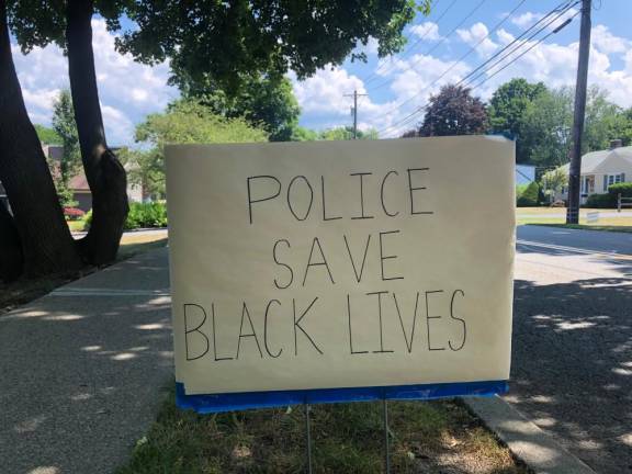 Residents see ‘coded racism’ in firehouse sign One of many signs that have popped up around town in recent weeks, pitting supporters of law enforcement against supporters of the Black Lives Matter movement.