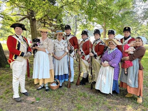 Bringing history to life The Grenadier Company family at Monmouth Battlefield Park.