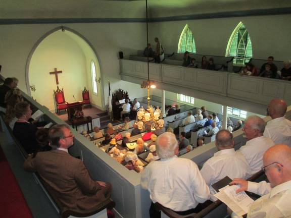 The Old Clove Church celebrates its 225th birthday Photo by Tori Wagner The congregation inside the Old Clove Church on Sunday, Sept. 16.
