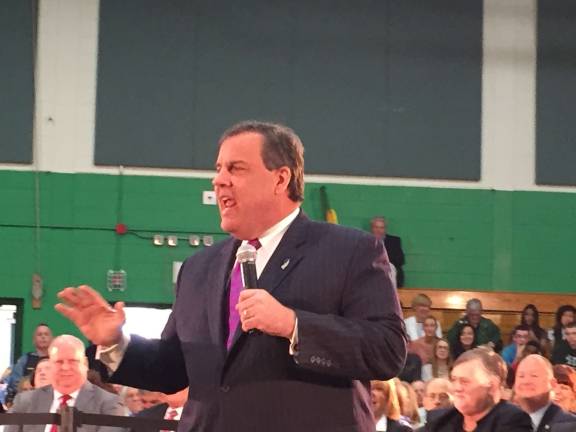 Christie engages crowd at Town Hall