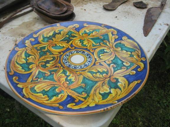 Fields of Green campers dig for understanding Pottery and ornate items were part of the Renaissance.