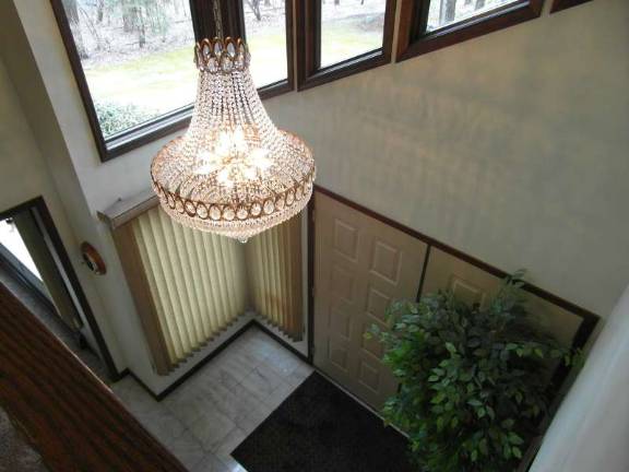 Contemporary colonial sits on parklike setting Contemporary colonial sits on parklike setting