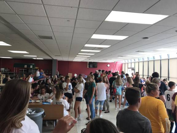 Vernon athletes, parents attend annual pre-season barbecue