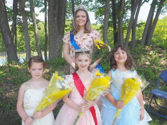 Meet the new Miss Byram and Little Miss Byram Contestants for Little Miss Byram and Miss Byram, bottom row (from left): Lucy Smith; Charlie Reid, winner of Little Miss Byram; and Giuliana Tedeschi; top row: Katarina Drace, winner of Miss Byram (Photo provided)