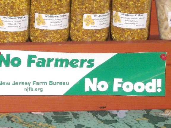 A message from New Jersey's farmers (Photo by Janet Redyke)