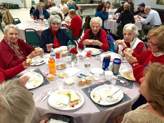 Vernon seniors hold Valentine's Day lunch