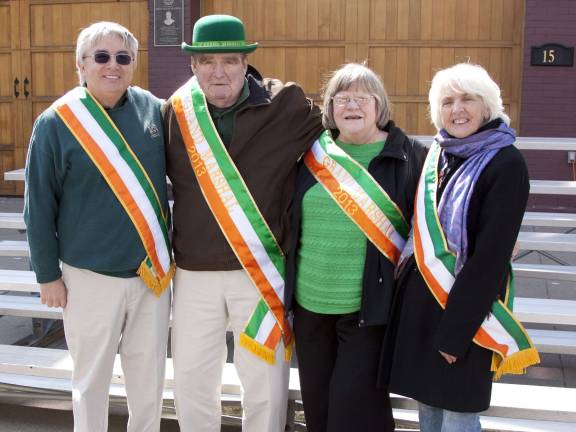 Newton goes green Parade founders and organizers Dennis Harrington, John and Sue Sullivan, and Mary Harrington.